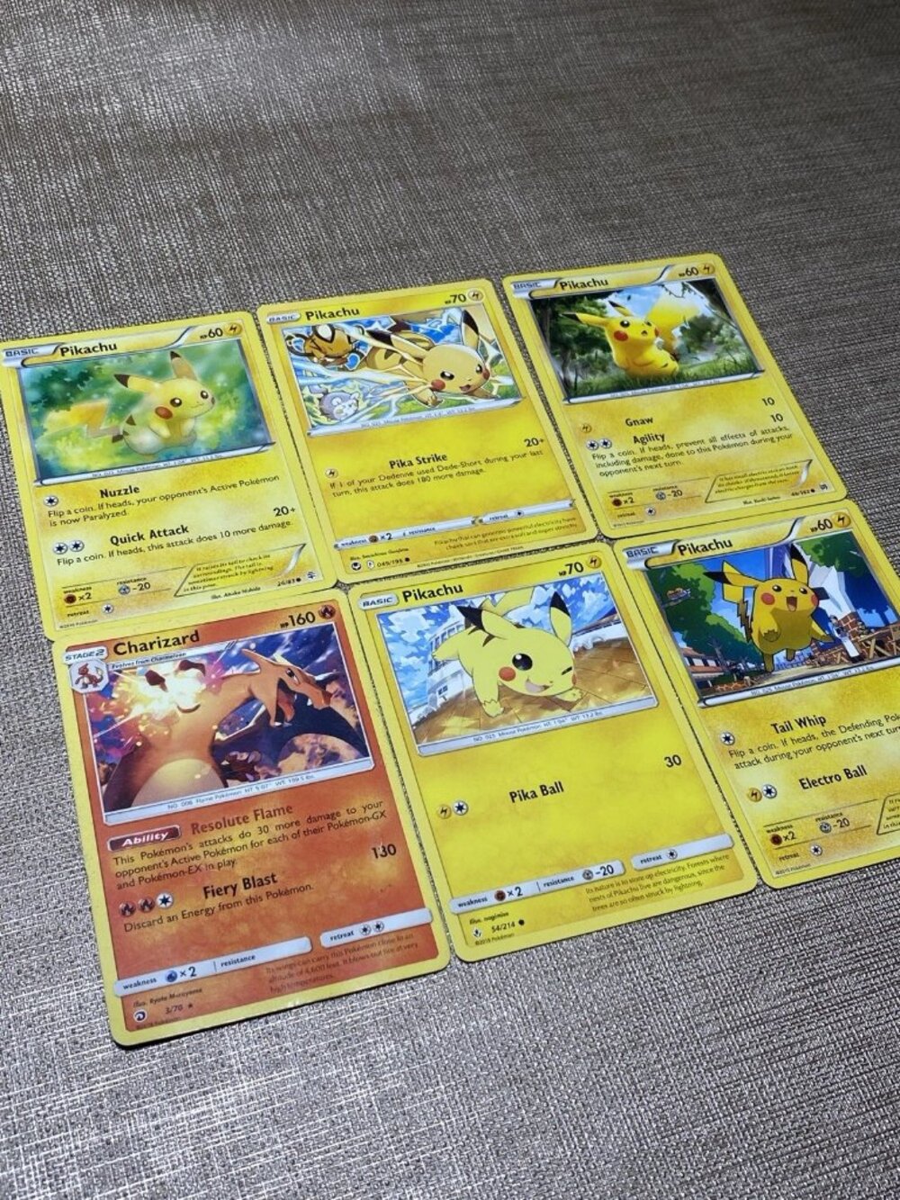 Pokémon Pikachu & Charizard Card Lot Dragon Majesty Generations